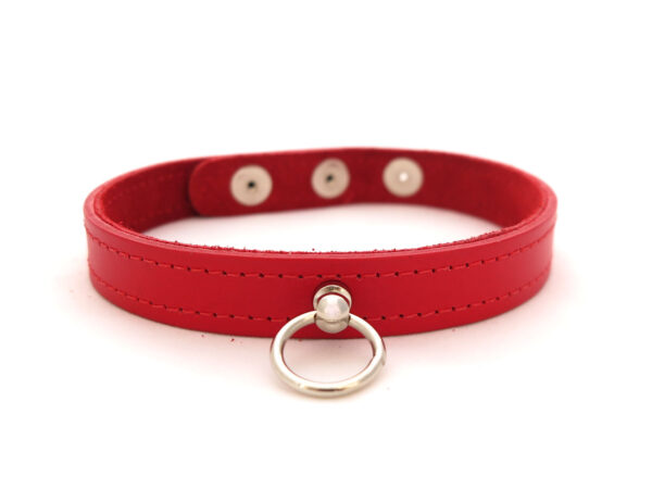 red-leather-collar-front-view