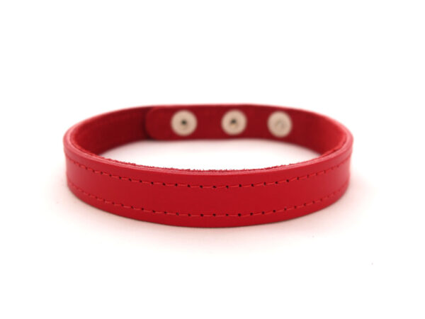 red-leather-choker-front-view