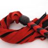 red-suede-flogger-close-up