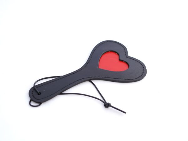 Mini Leather Heart Paddle